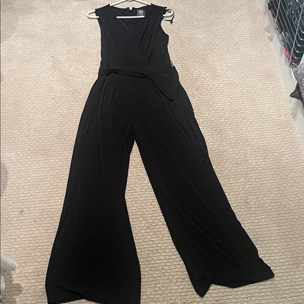 Vince Camuto Black Sleeveless Jumpsuit